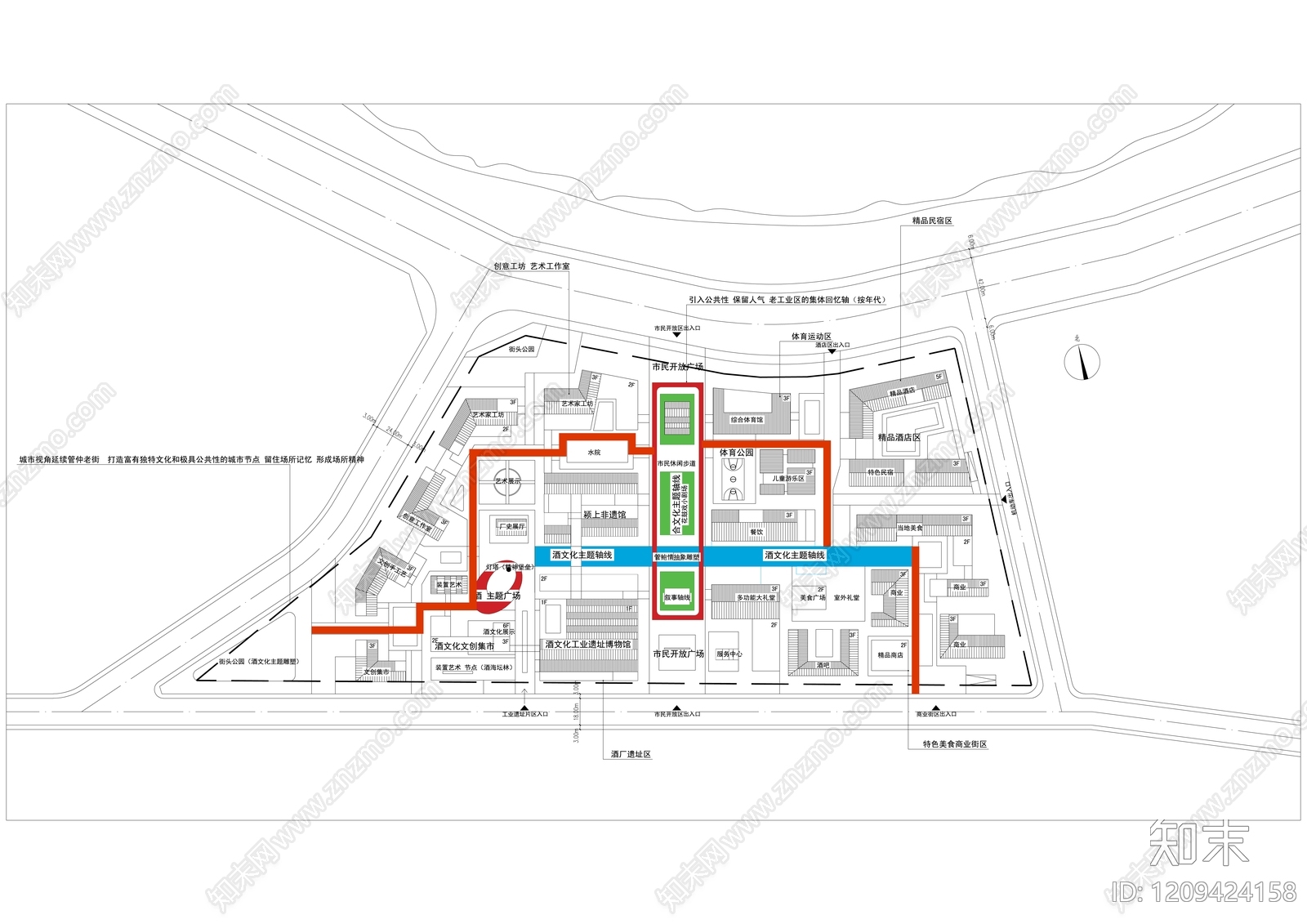 新中式商业街施工图下载【ID:1209424158】