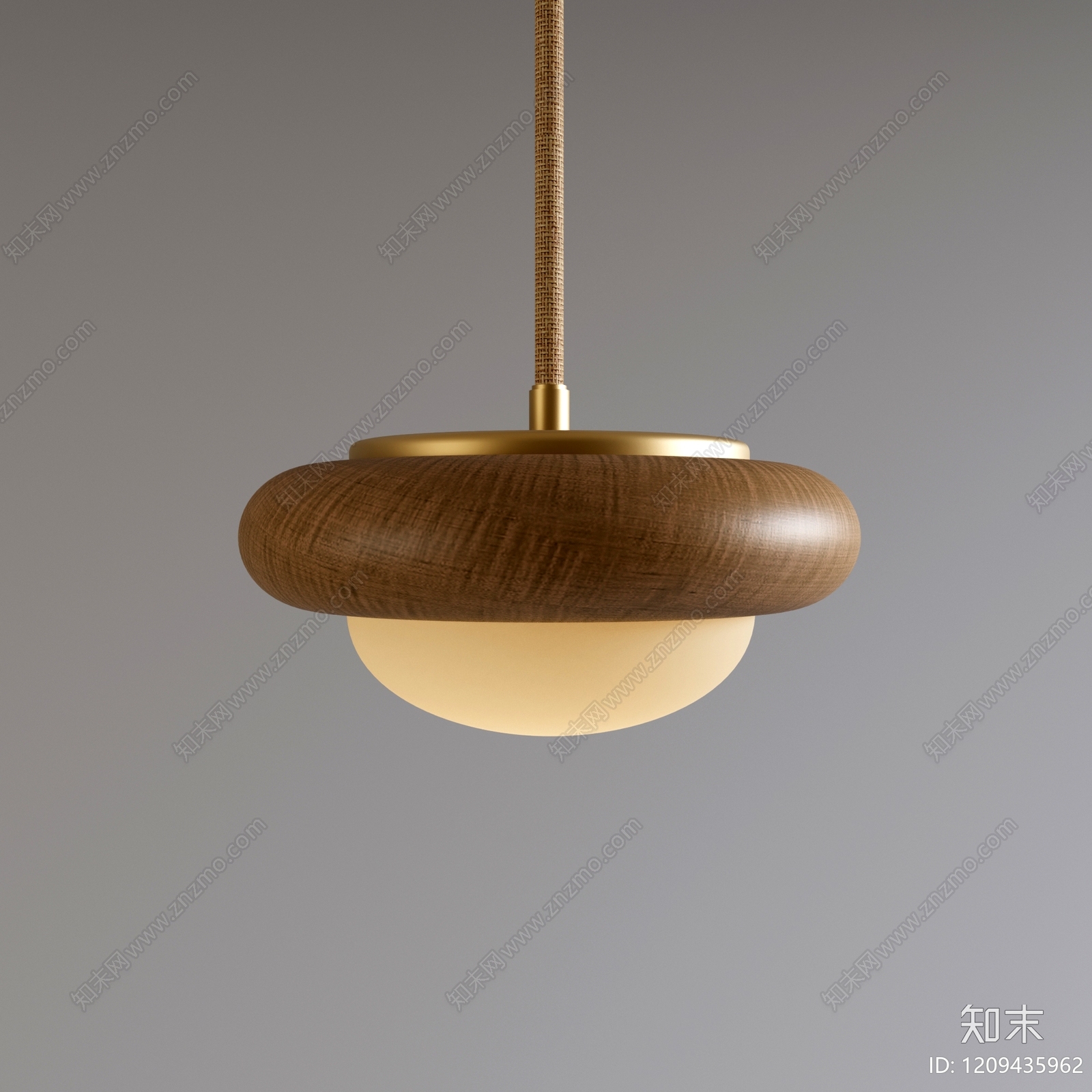 日式中古吊灯SU模型下载【ID:1209435962】