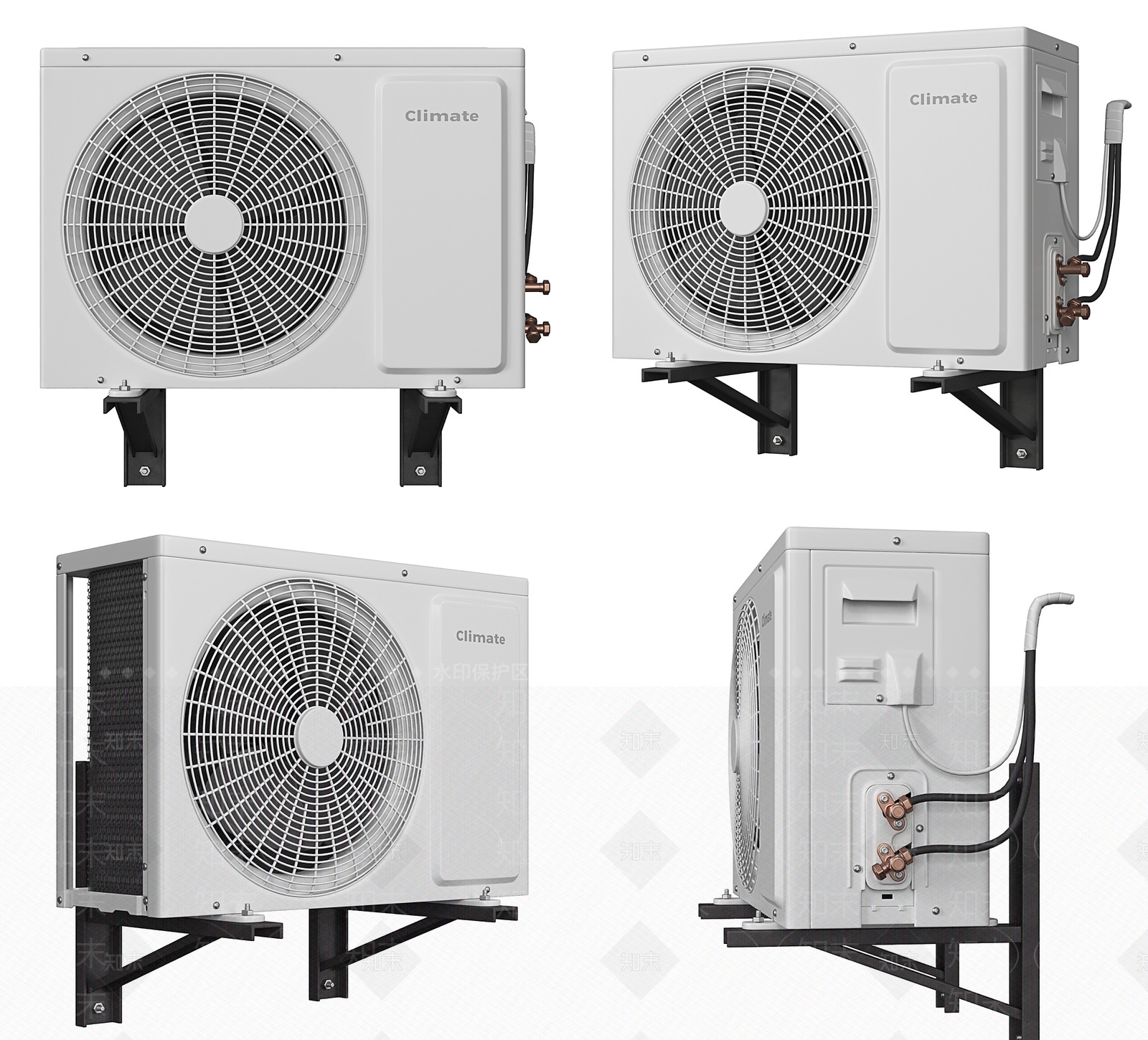 空调外机3D模型下载【ID:1209449403】