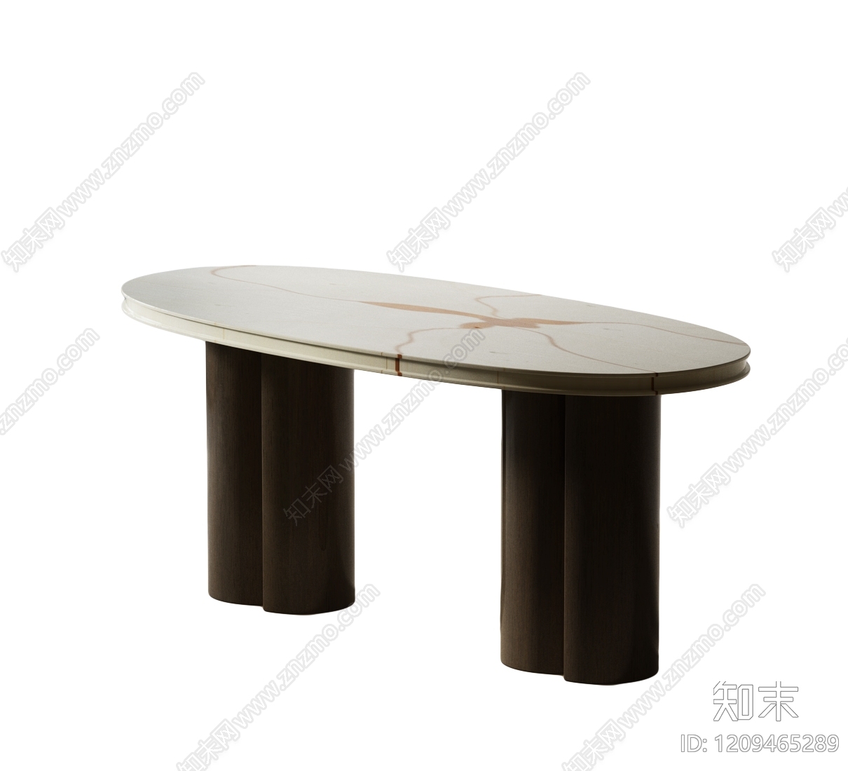 现代简约餐桌3D模型下载【ID:1209465289】