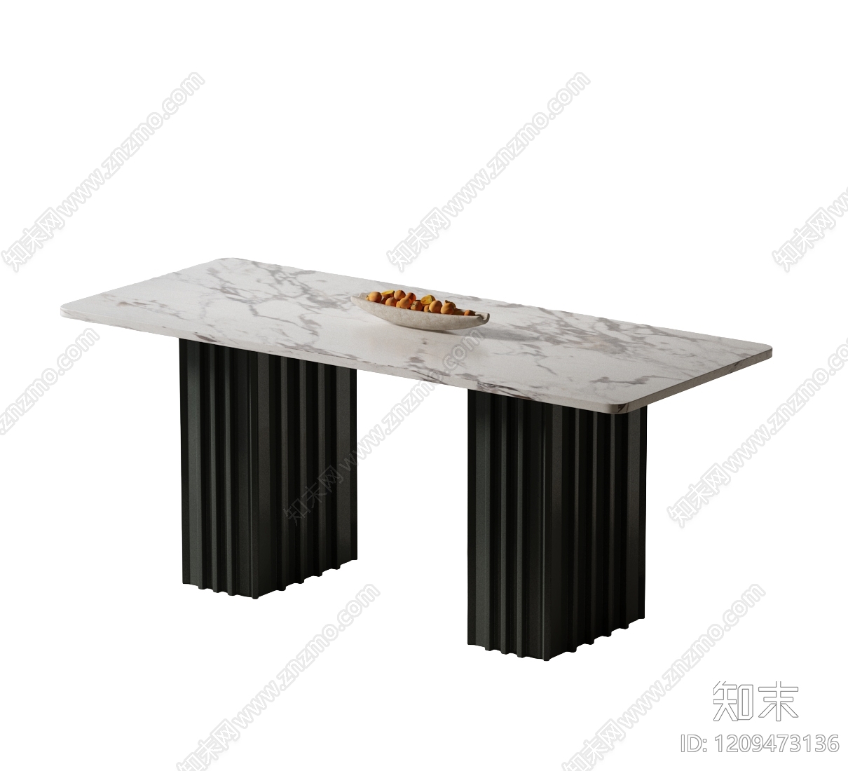 意式极简餐桌3D模型下载【ID:1209473136】
