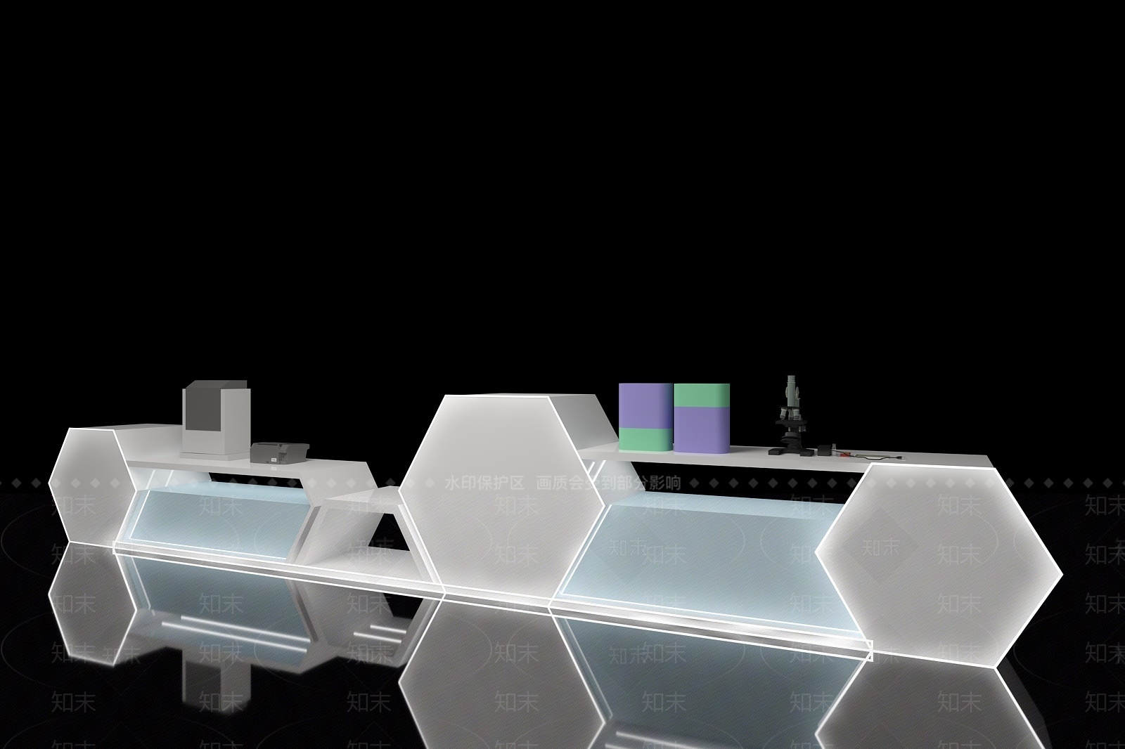 现代接待台3D模型下载【ID:1209473286】