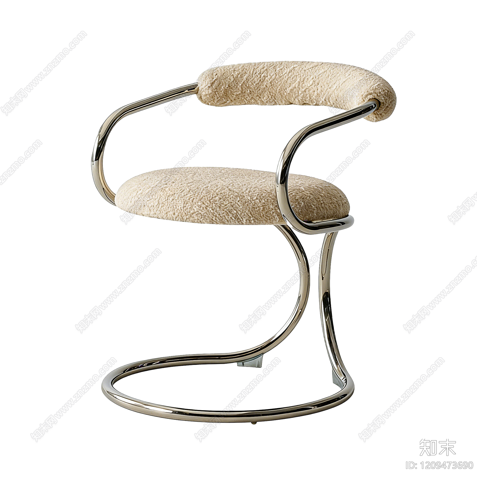 现代简约休闲椅3D模型下载【ID:1209473690】