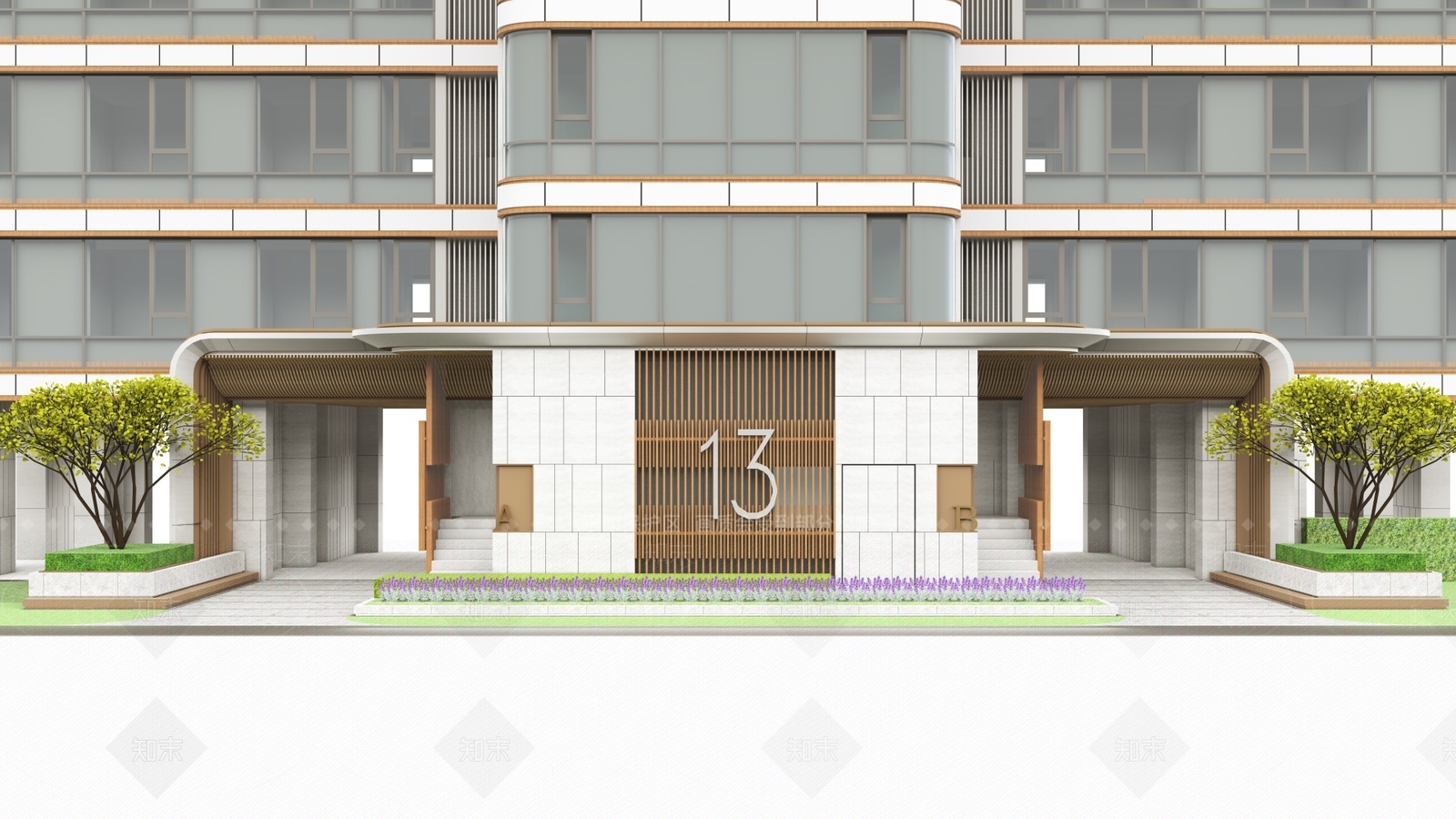 现代单元入户SU模型下载【ID:1209476774】