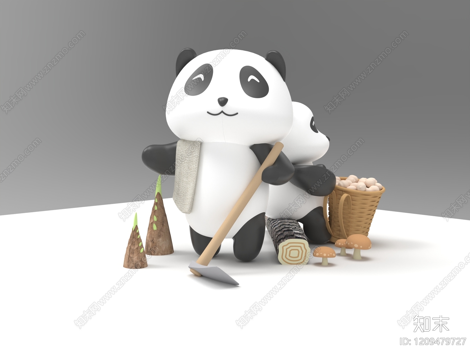 极简其他动物3D模型下载【ID:1209479727】
