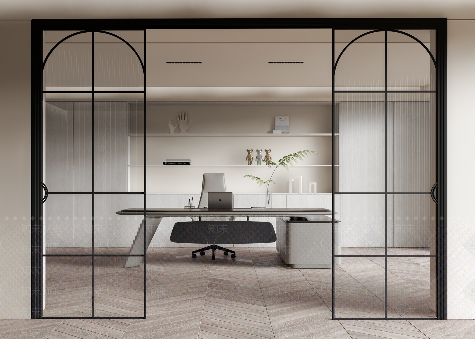 法式玻璃推拉门SU模型下载【ID:1209482412】