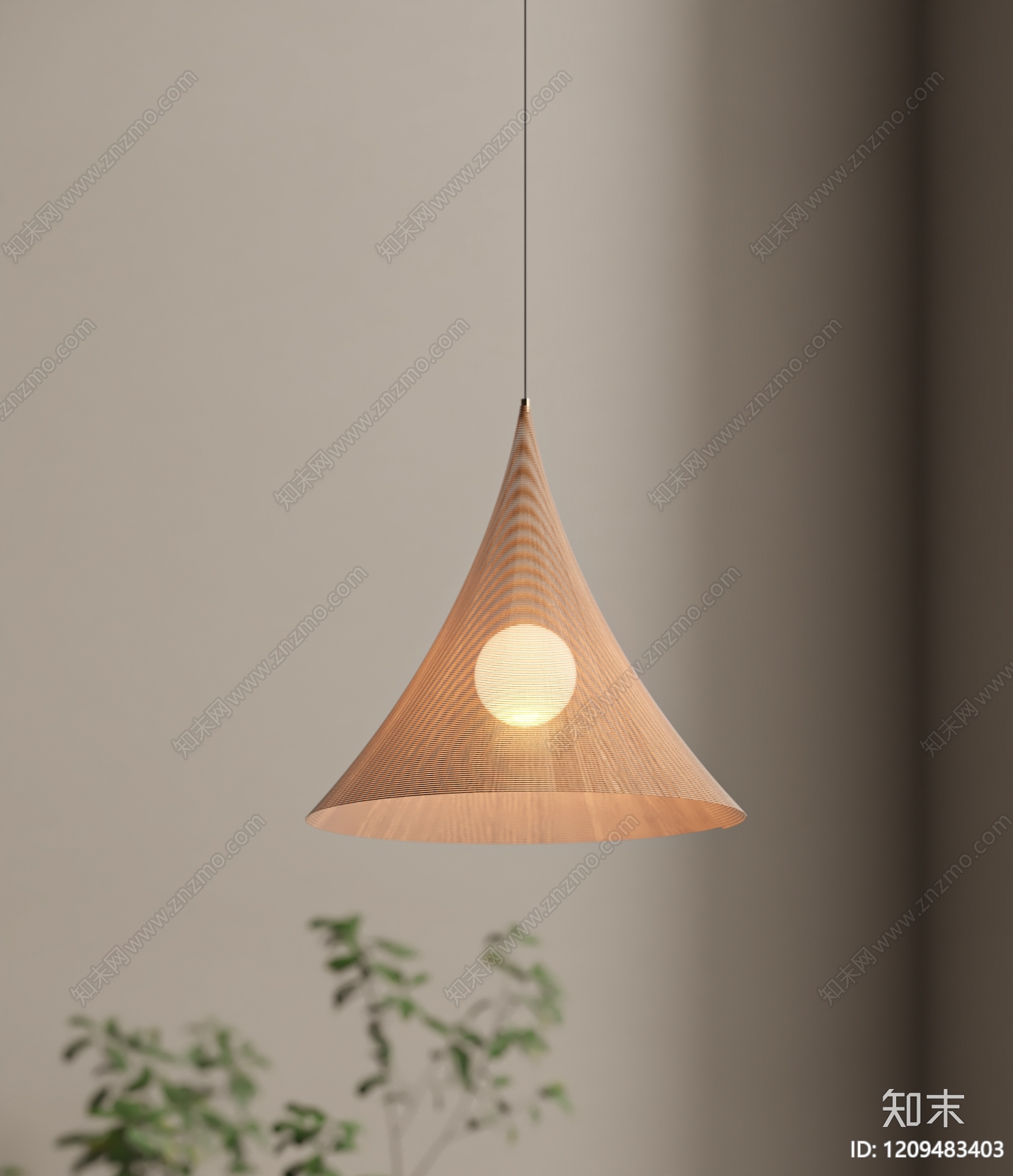 日式儿童房吊灯3D模型下载【ID:1209483403】