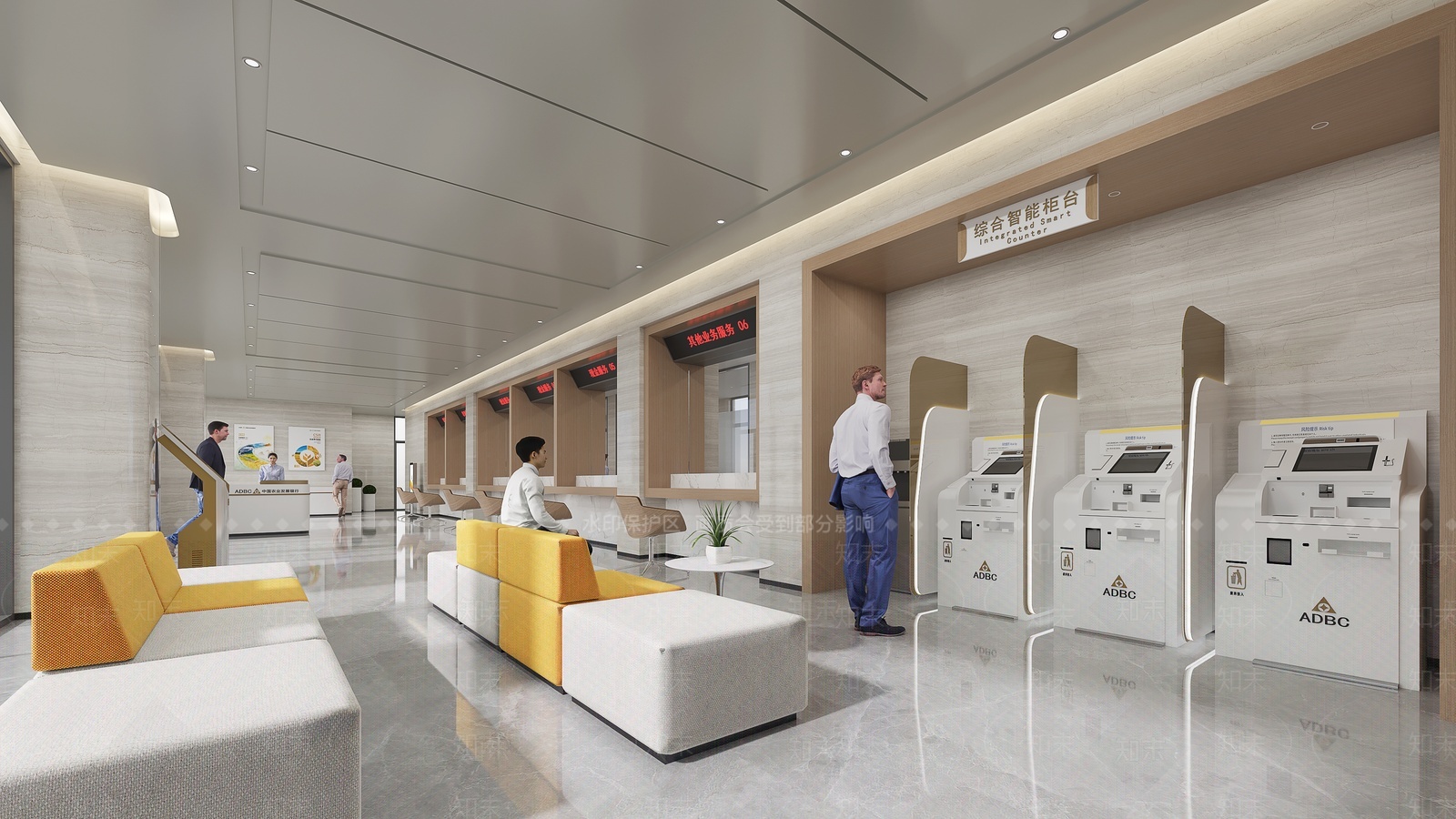 现代银行3D模型下载【ID:1209484977】