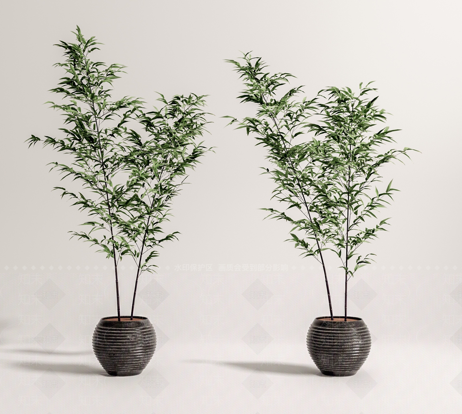 新中式盆栽SU模型下载【ID:1209499231】