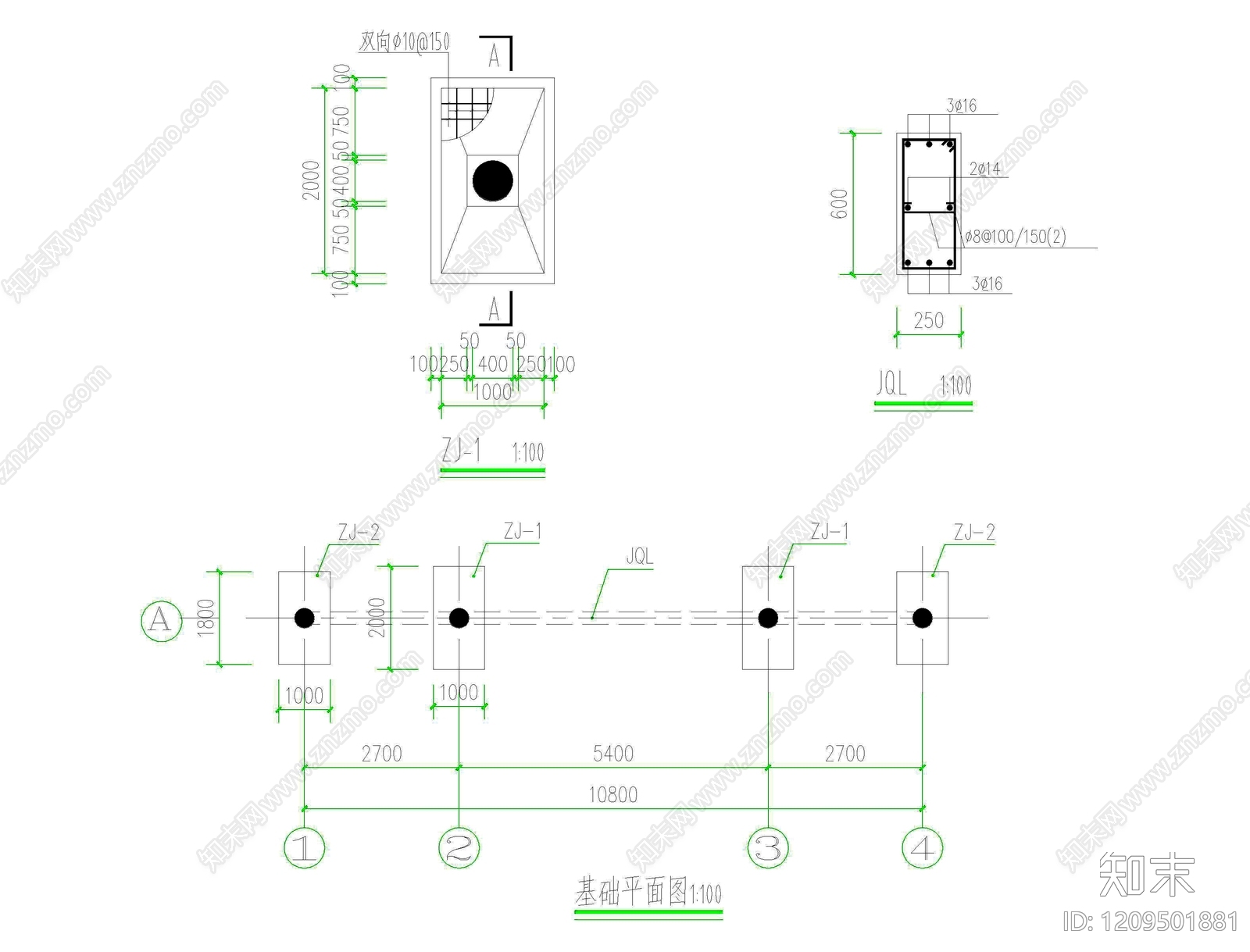仿古建筑cad施工图下载【ID:1209501881】