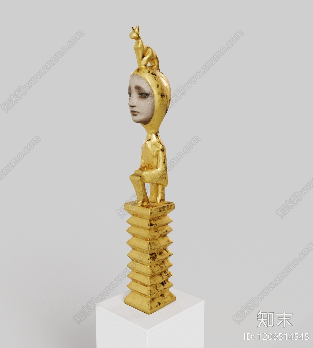 超现实雕塑风雕塑摆件3D模型下载【ID:1209514545】
