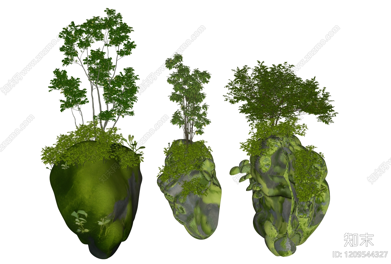 奇幻自然风石头3D模型下载【ID:1209544327】