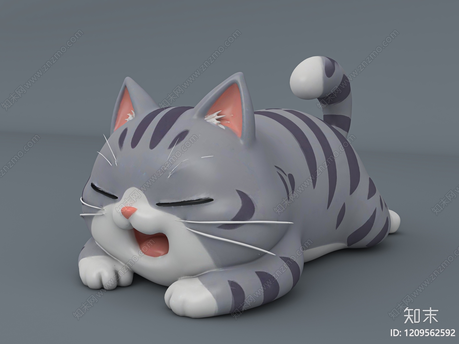Q版卡通猫3D模型下载【ID:1209562592】
