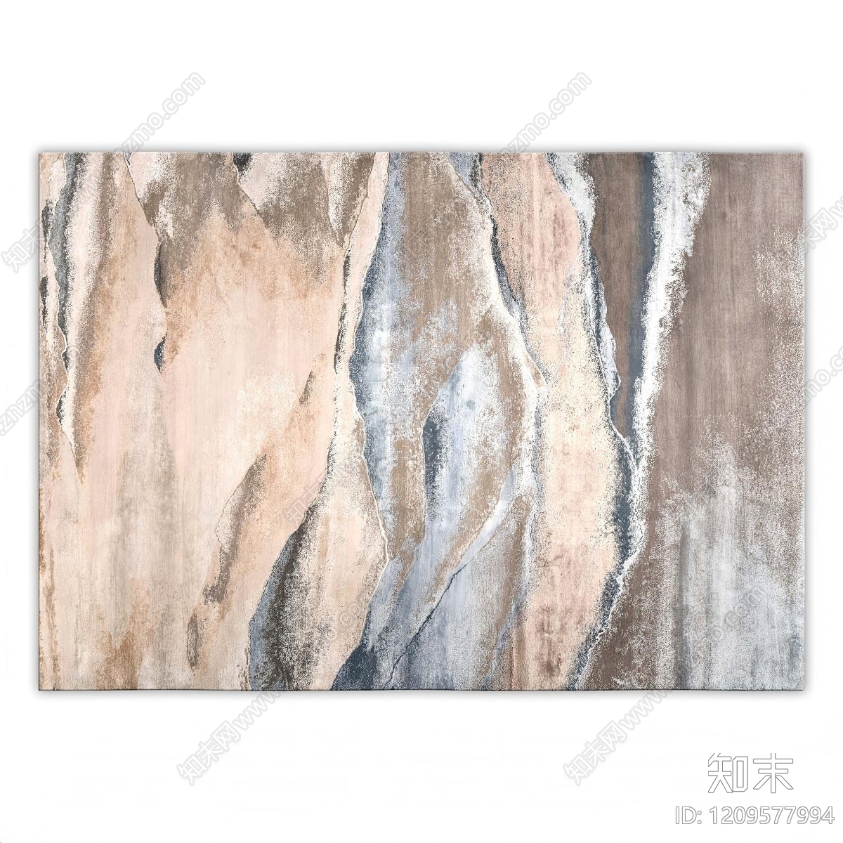 侘寂风毛绒地毯3D模型下载【ID:1209577994】