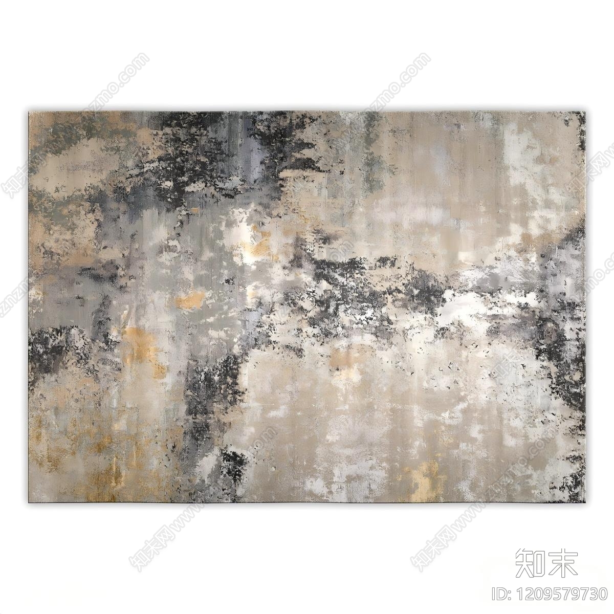 侘寂风毛绒地毯3D模型下载【ID:1209579730】