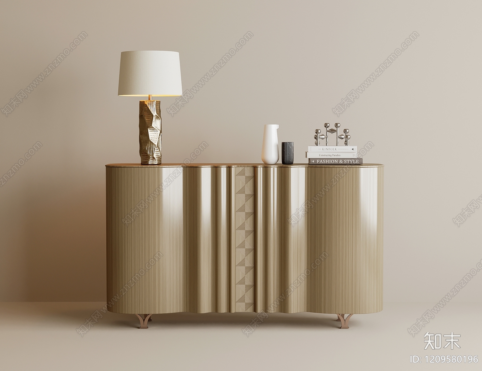 现代轻奢玄关柜3D模型下载【ID:1209580196】