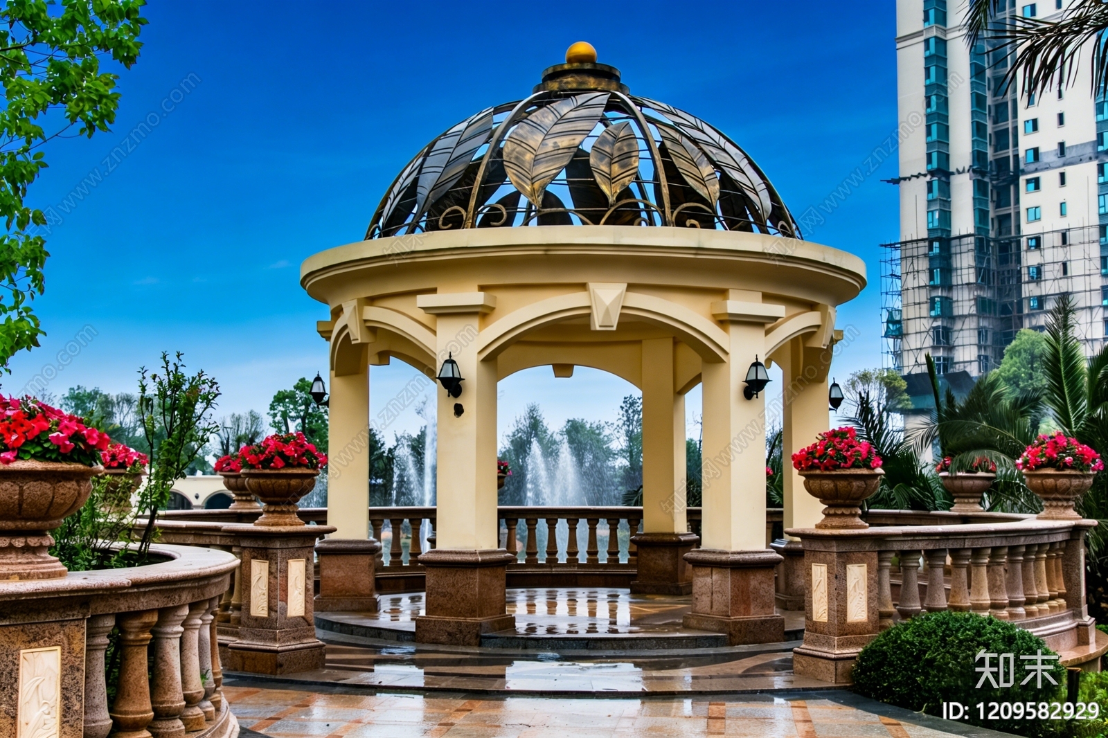 法式欧式亭子施工图下载【ID:1209582929】