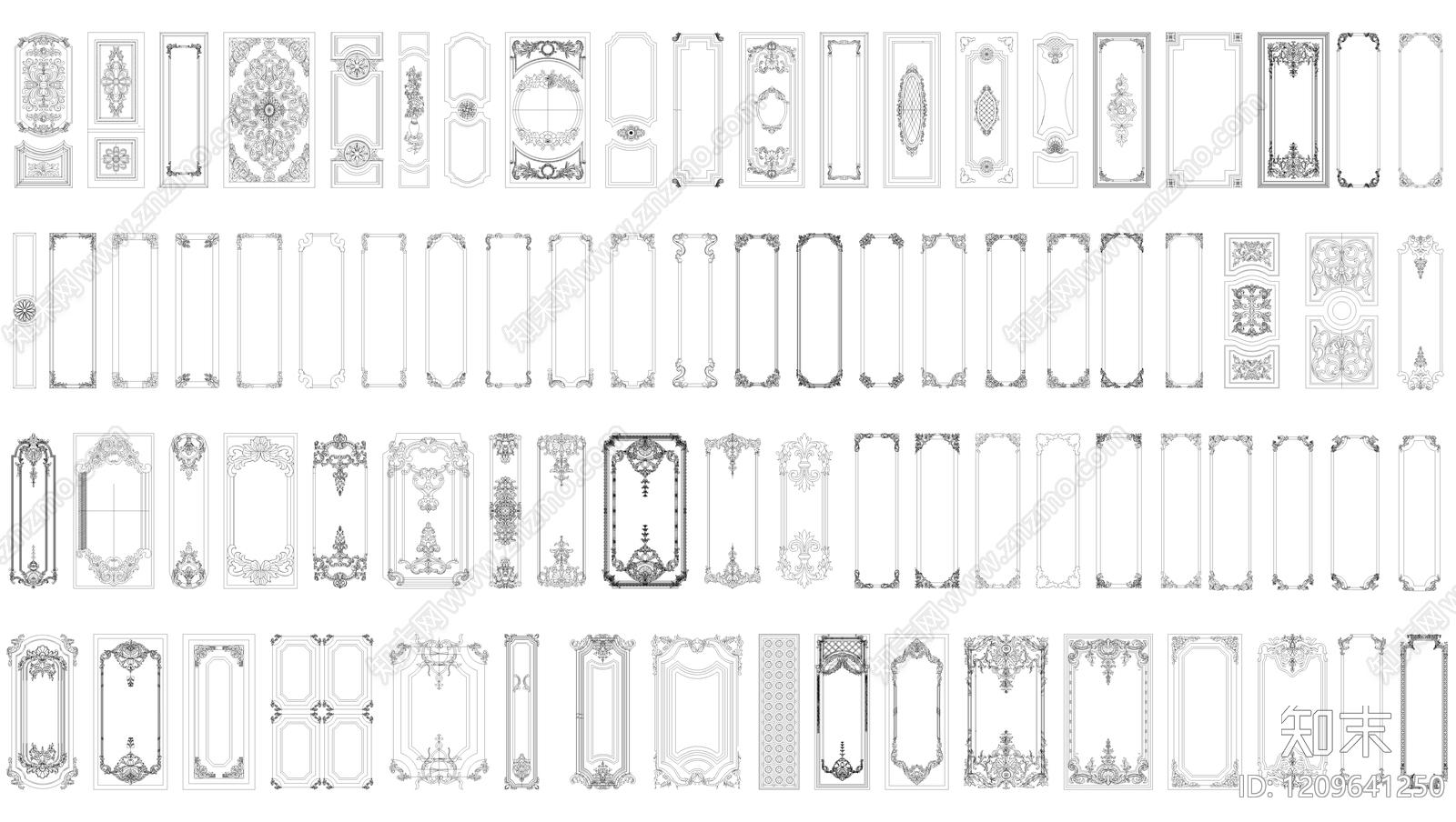 雕花施工图下载【ID:1209641250】