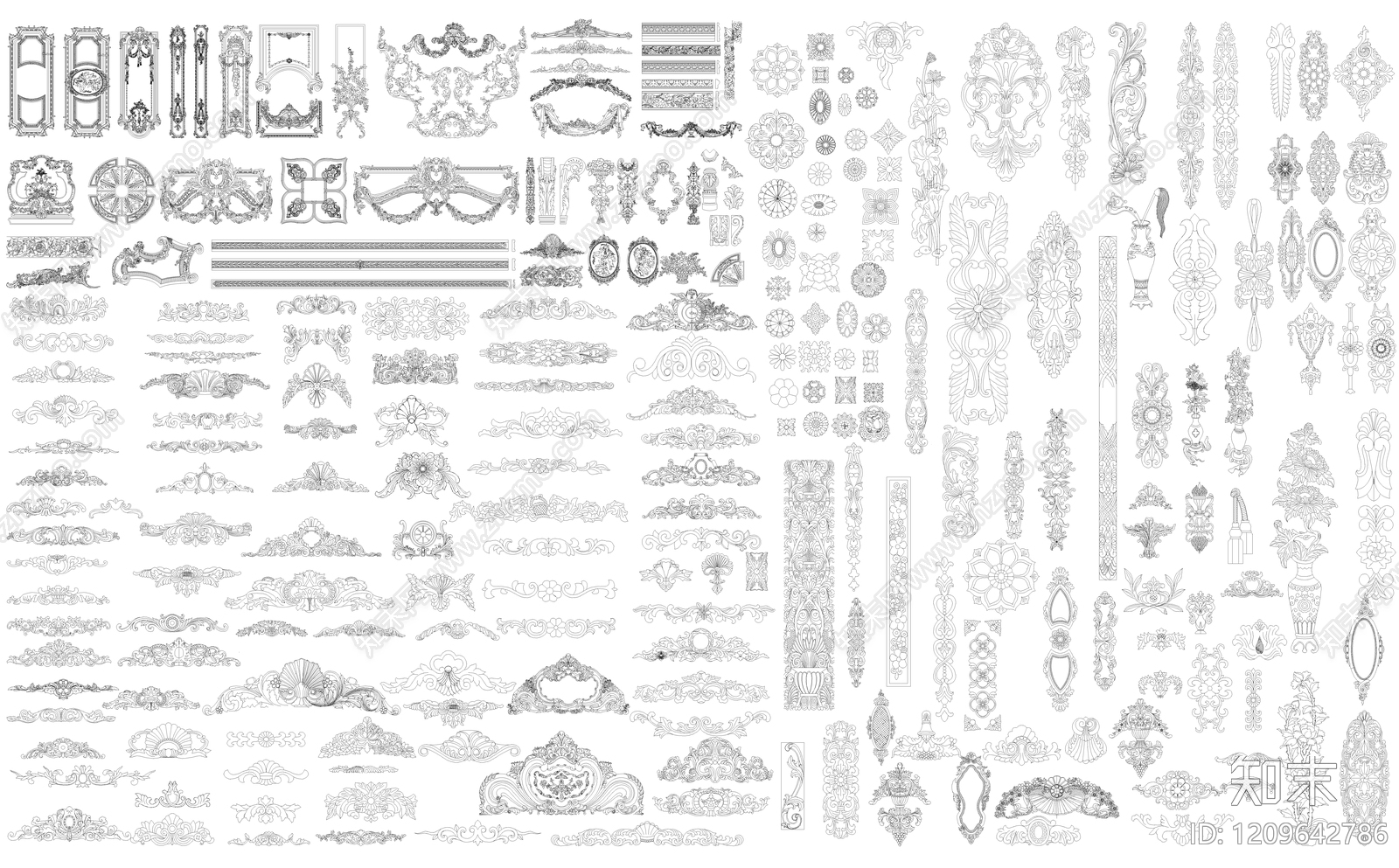 雕花施工图下载【ID:1209642786】