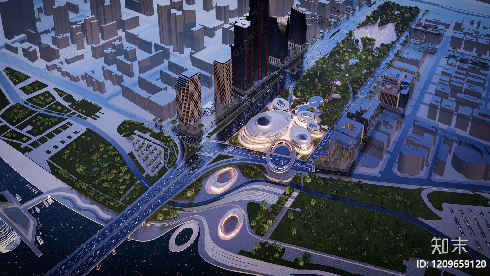 现代博物馆建筑下载【ID:1209659120】