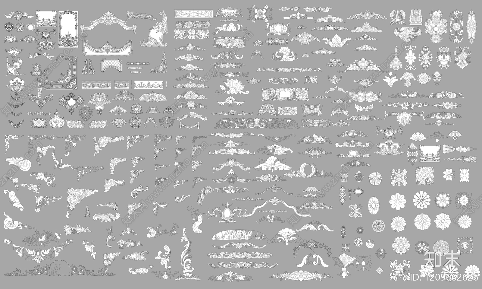 雕花施工图下载【ID:1209662626】