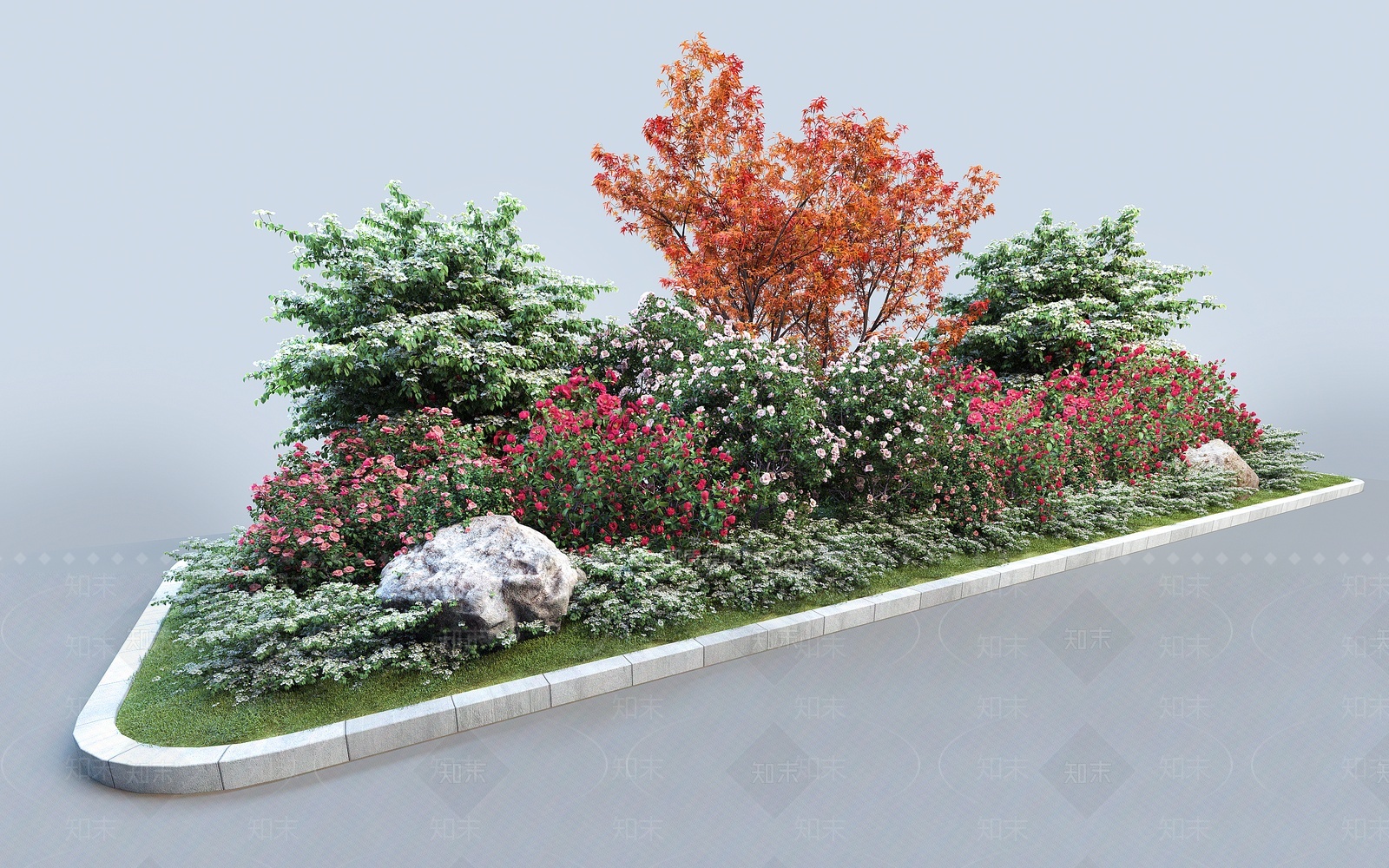 花坛3D模型下载【ID:1209667874】