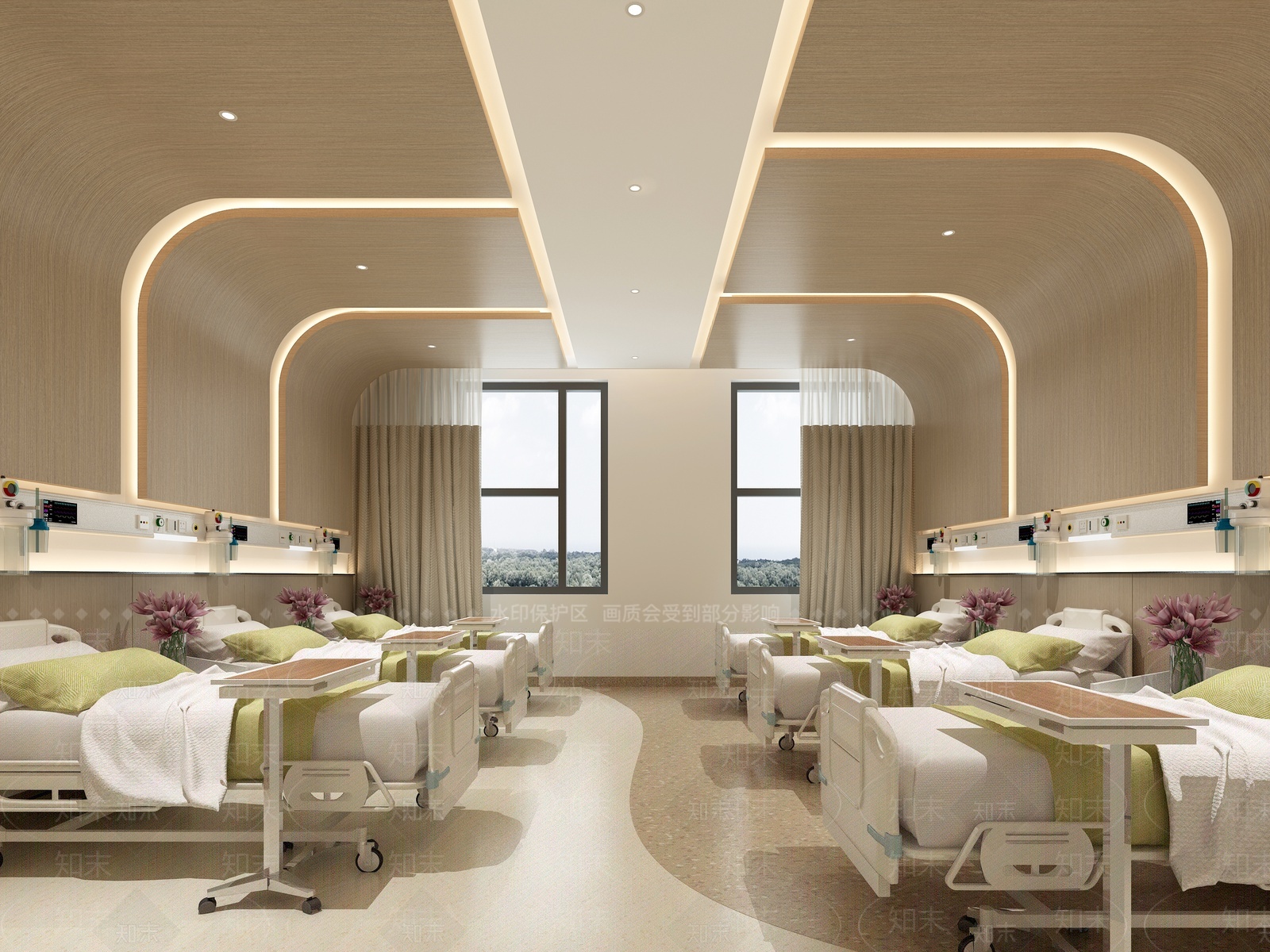 现代医院病房3D模型下载【ID:1209672667】