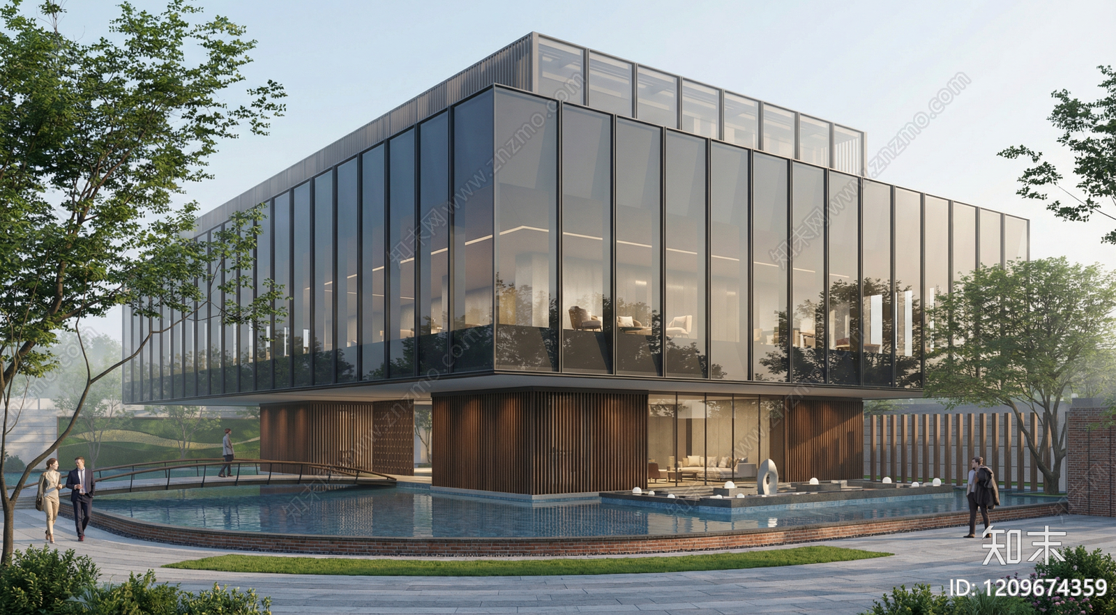 现代轻奢活动中心SU模型下载【ID:1209674359】