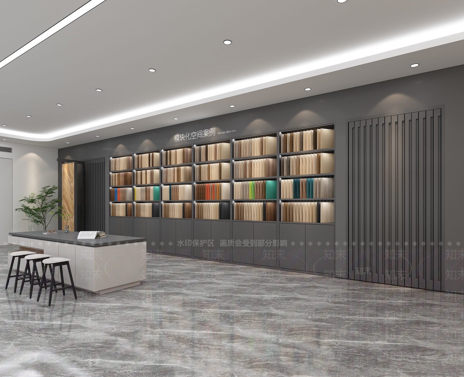 现代家具展厅3D模型下载【ID:1209674894】