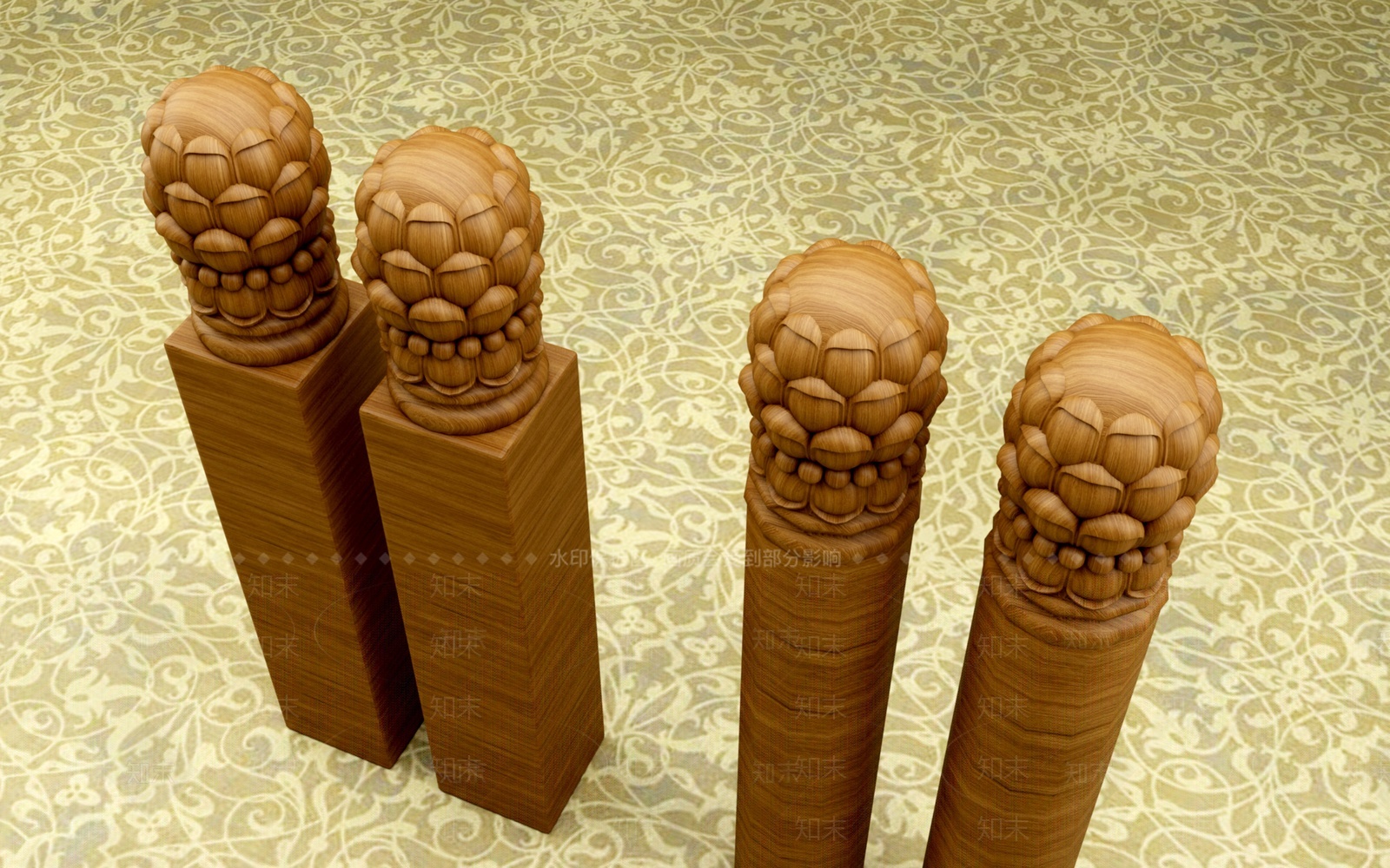 柱子3D模型下载【ID:1209722306】