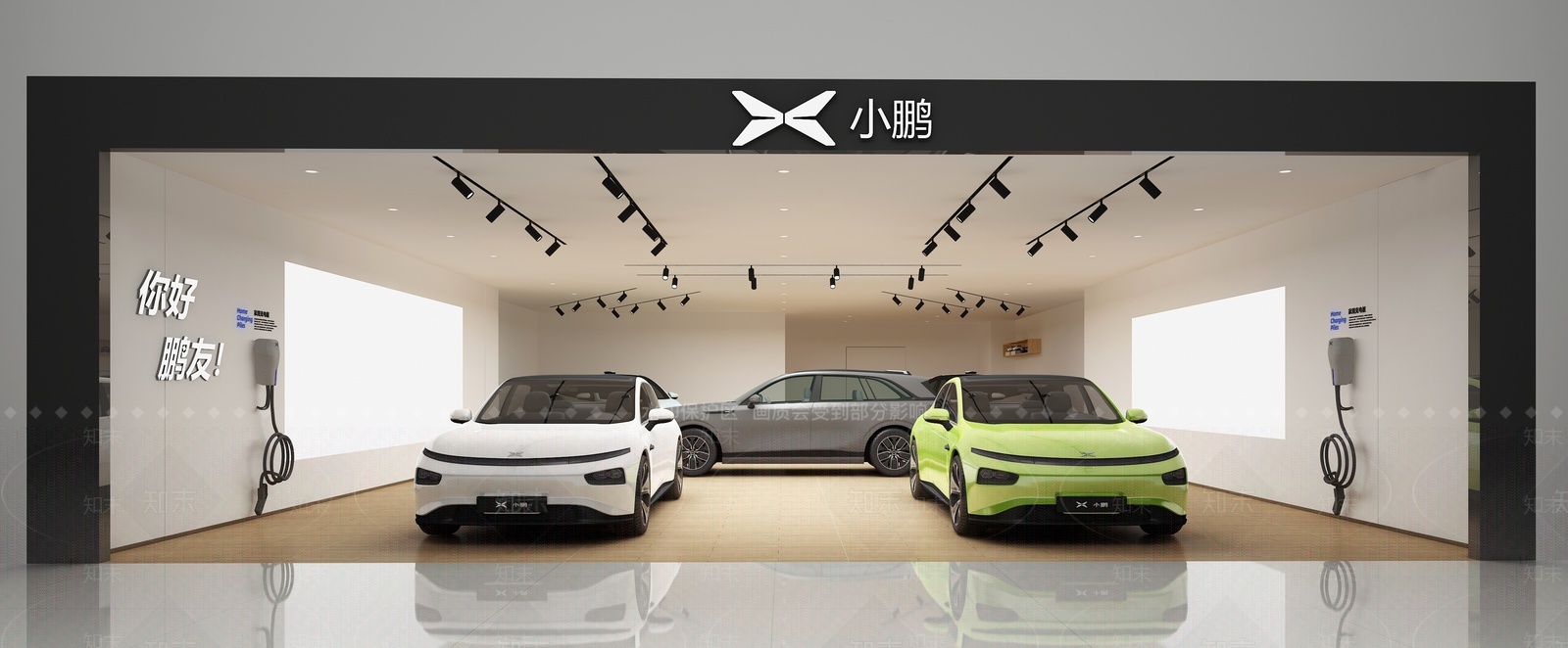 小鹏汽车展厅3D模型下载【ID:1209767655】