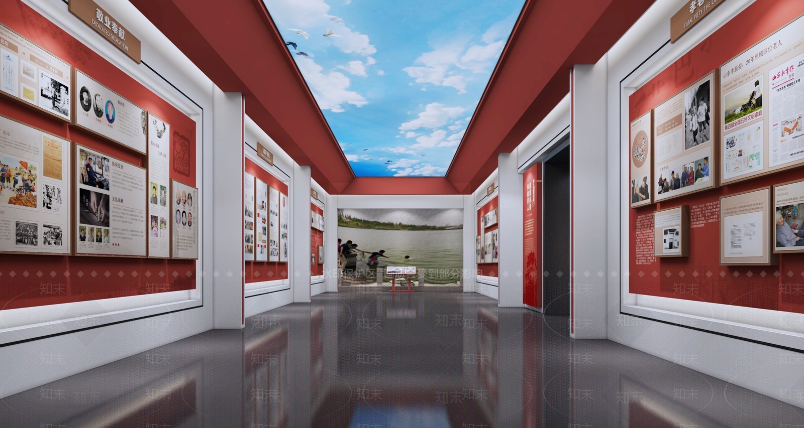 党建展厅3D模型下载【ID:1209778168】