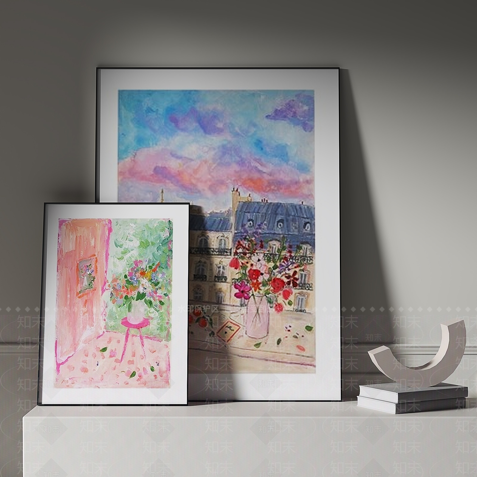 现代装饰画3D模型下载【ID:1209784793】