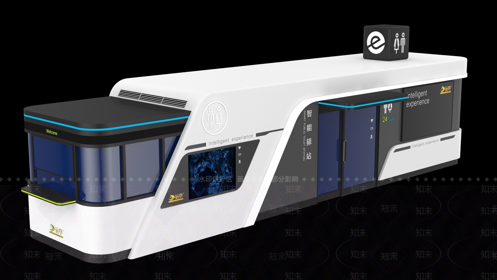 现代户外智能卫生间3D模型下载【ID:1209786060】