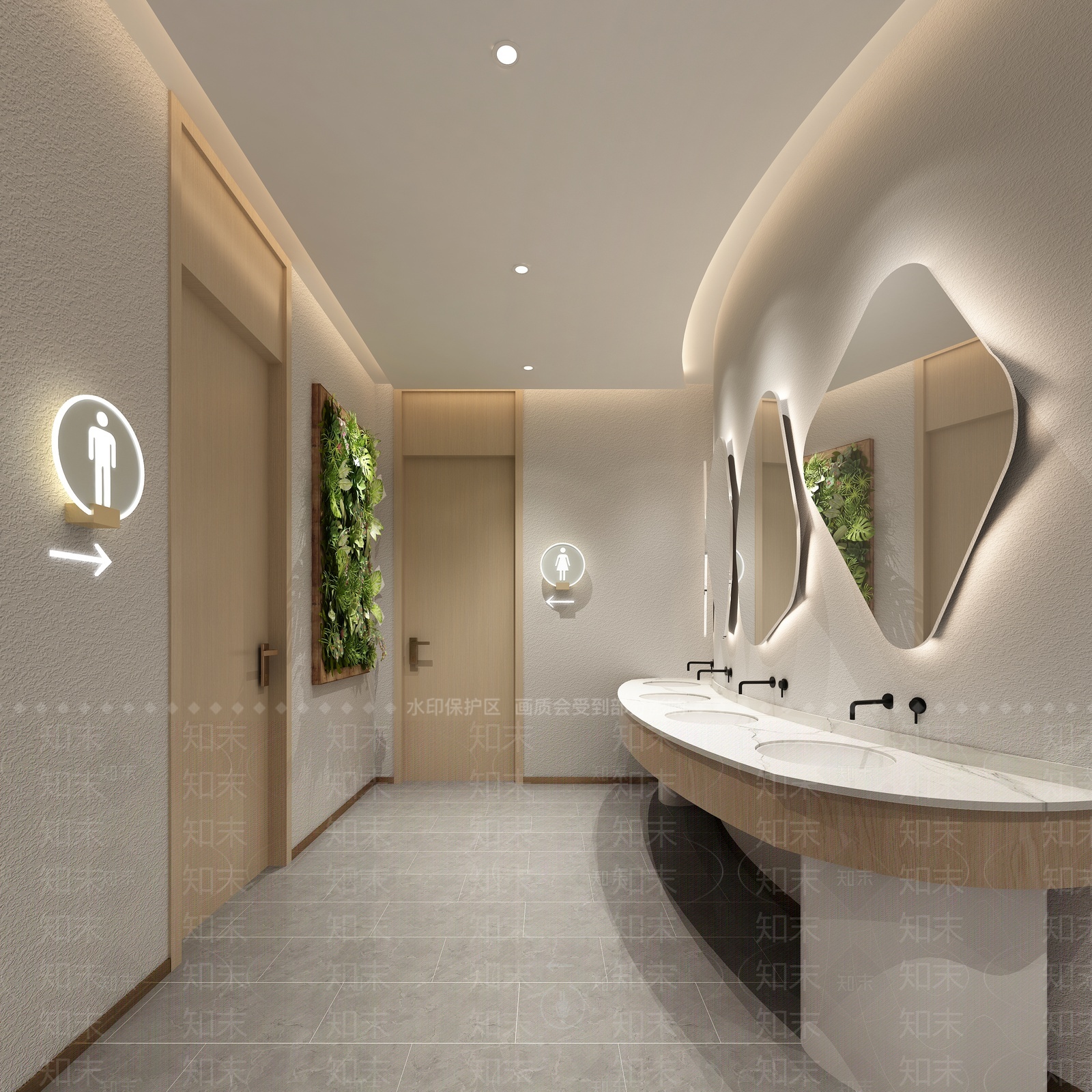 公共卫生间3D模型下载【ID:1209795894】