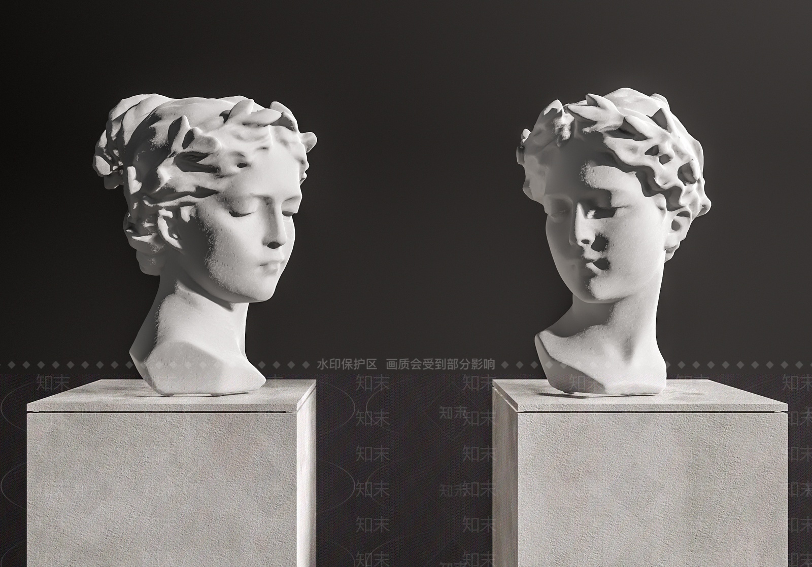 现代雕塑SU模型下载【ID:1209796937】