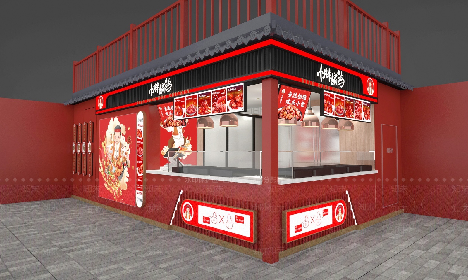 快餐店3D模型下载【ID:1209814378】