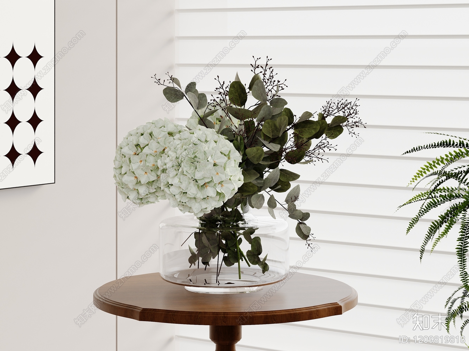 现代简约花艺3D模型下载【ID:1209819818】