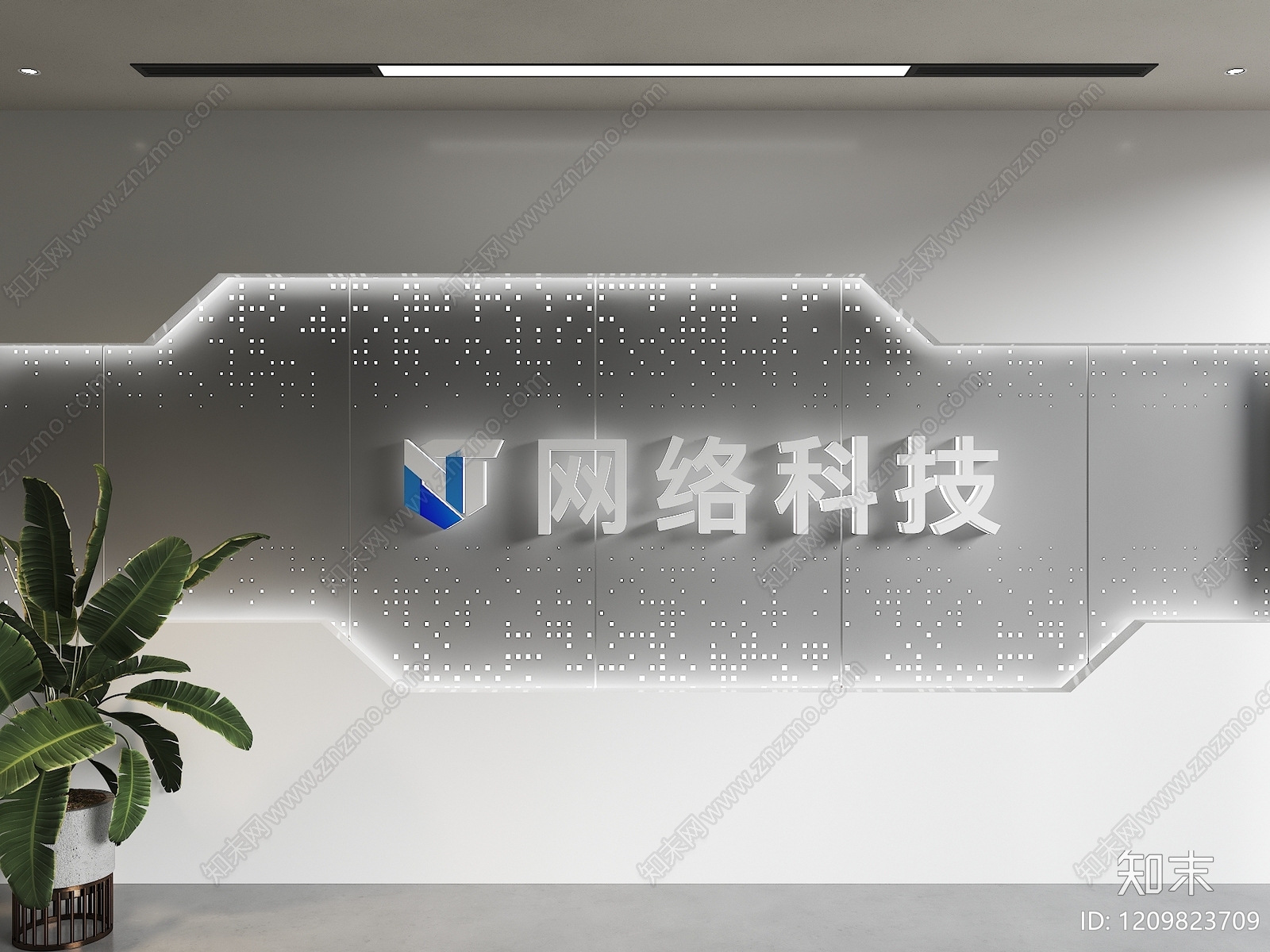 现代背景墙SU模型下载【ID:1209823709】