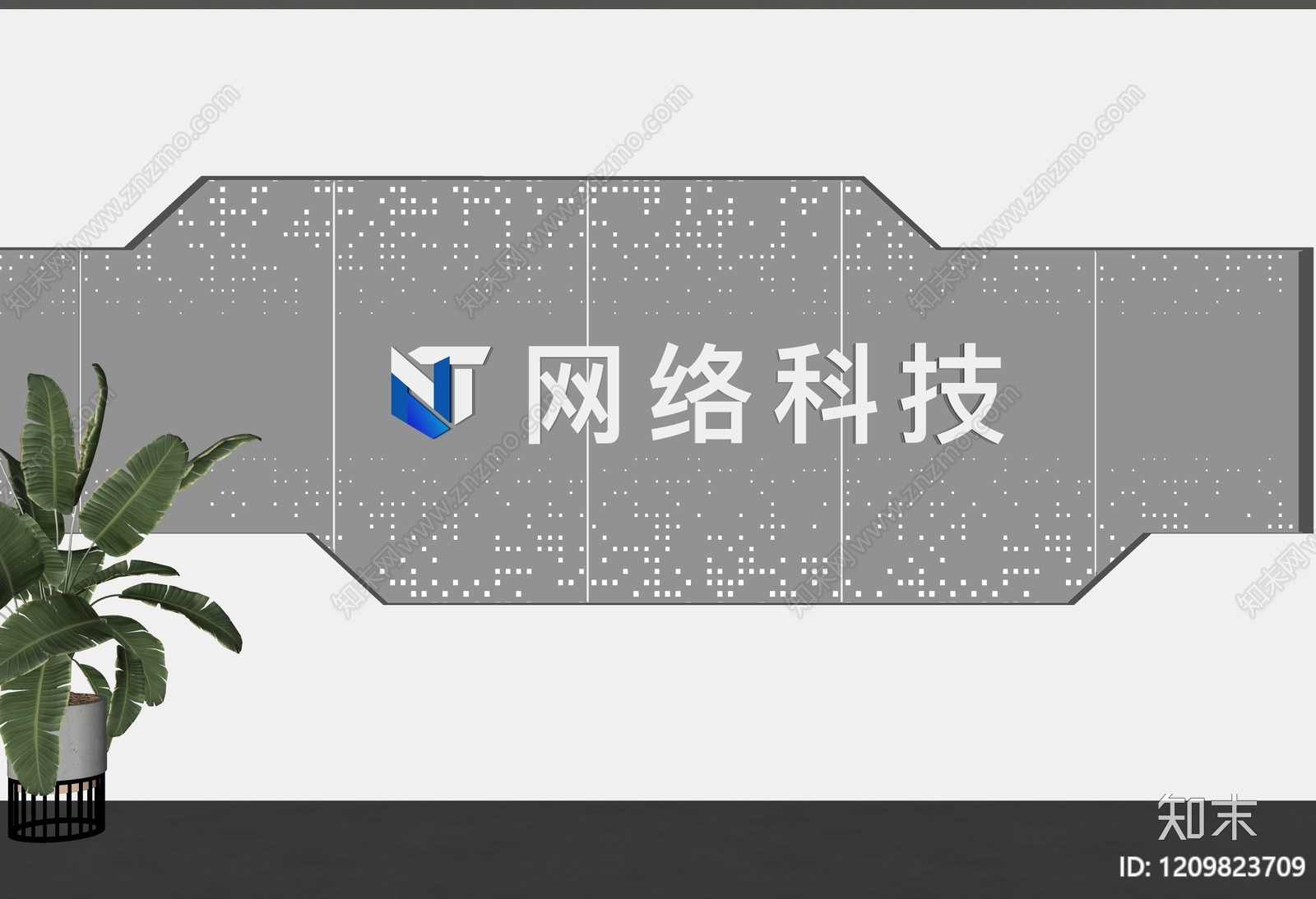 现代背景墙SU模型下载【ID:1209823709】