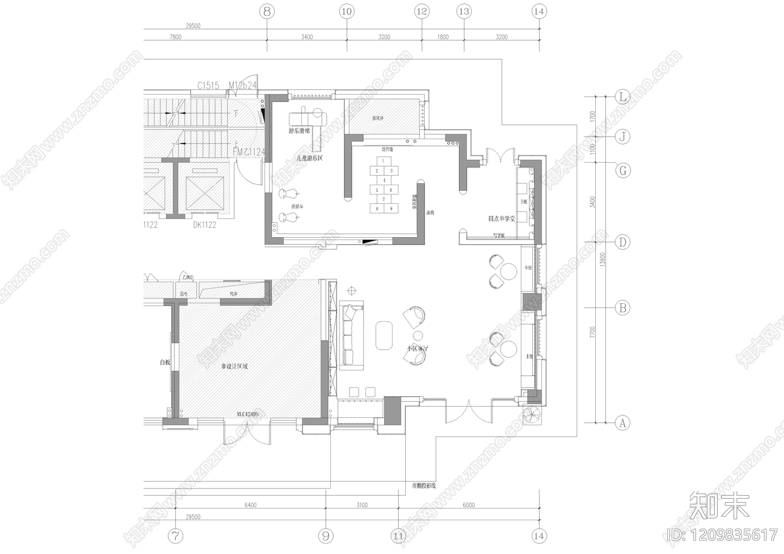 现代其他公共空间cad施工图下载【ID:1209835617】