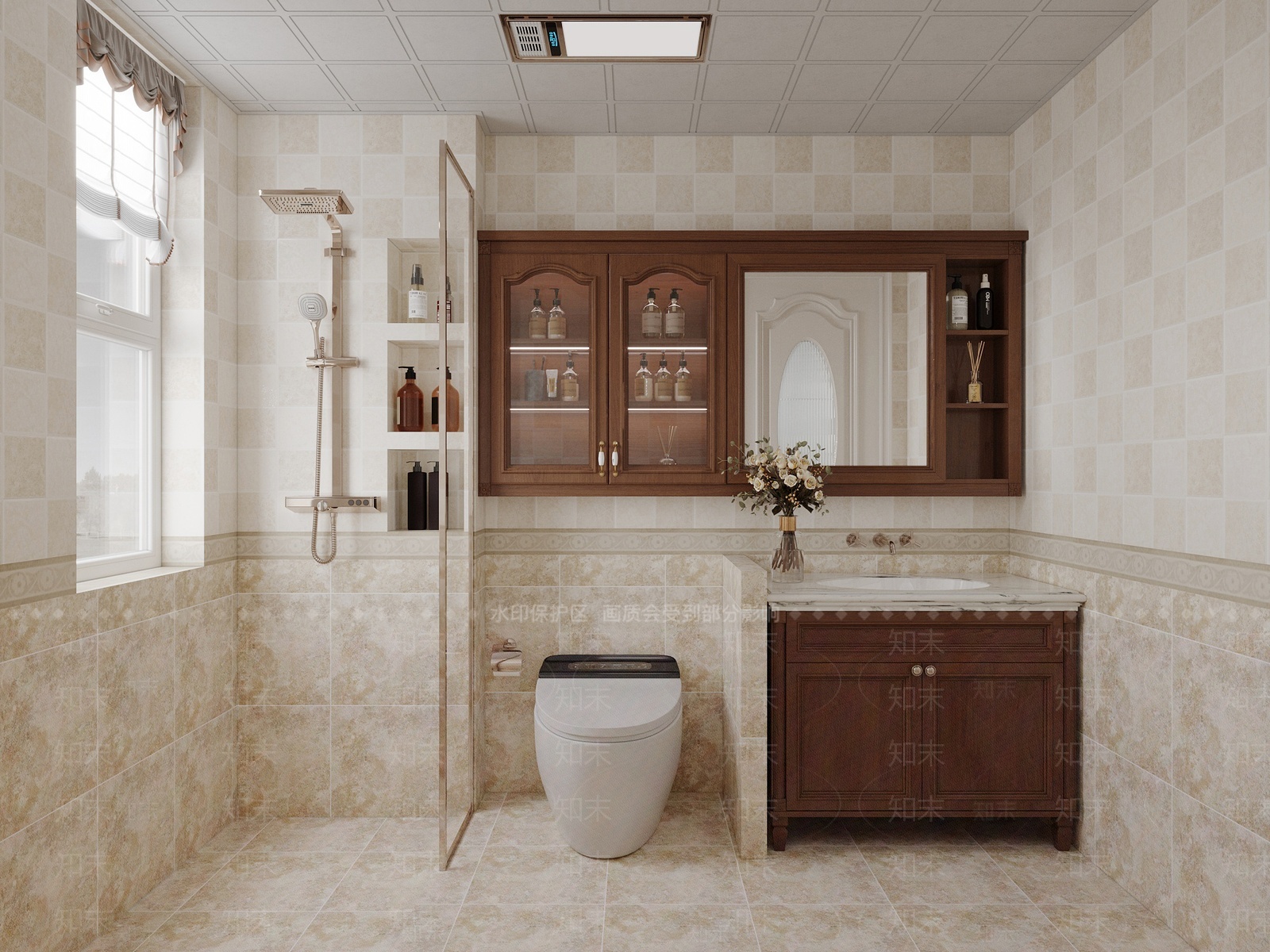 美式卫生间3D模型下载【ID:1209837489】
