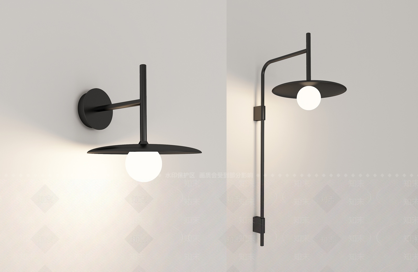 壁灯3D模型下载【ID:1209838329】
