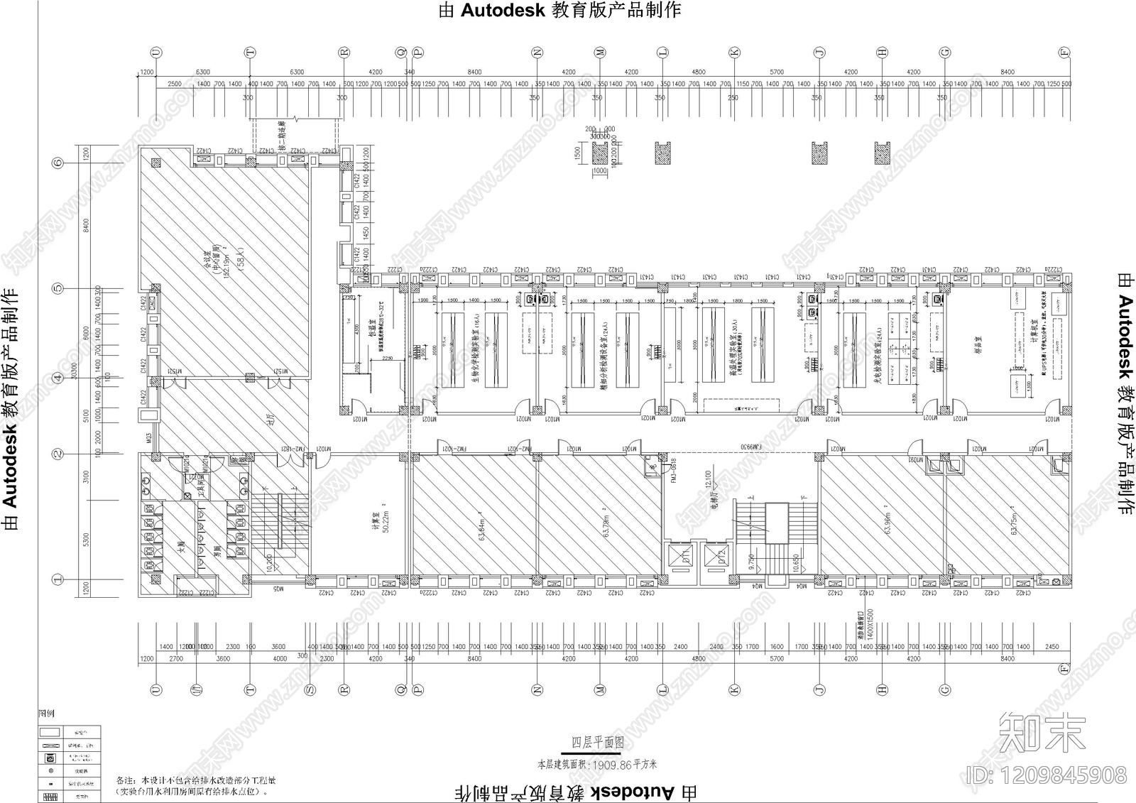 现代实验室cad施工图下载【ID:1209845908】