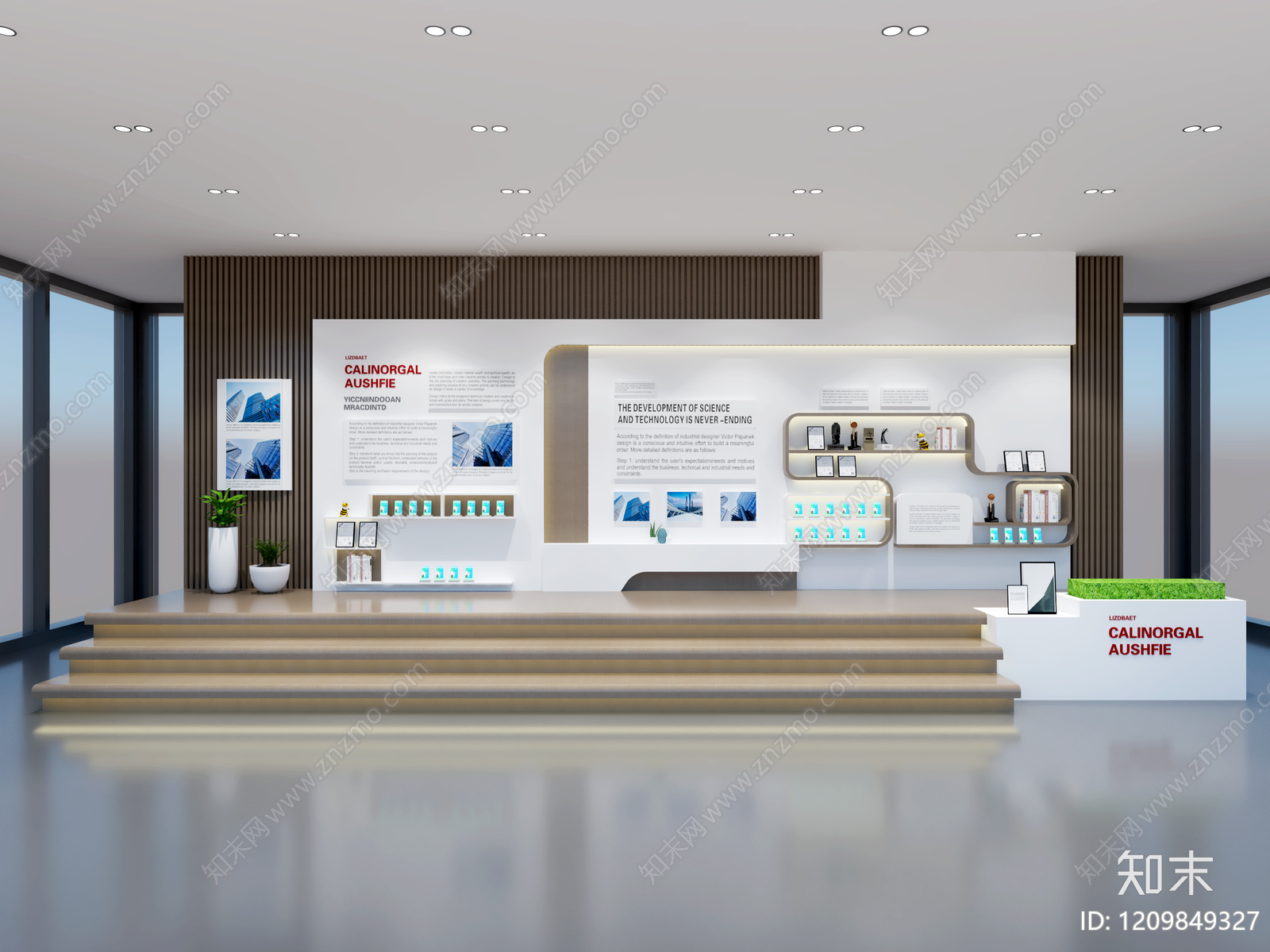 现代简约电子产品展示墙3D模型下载【ID:1209849327】