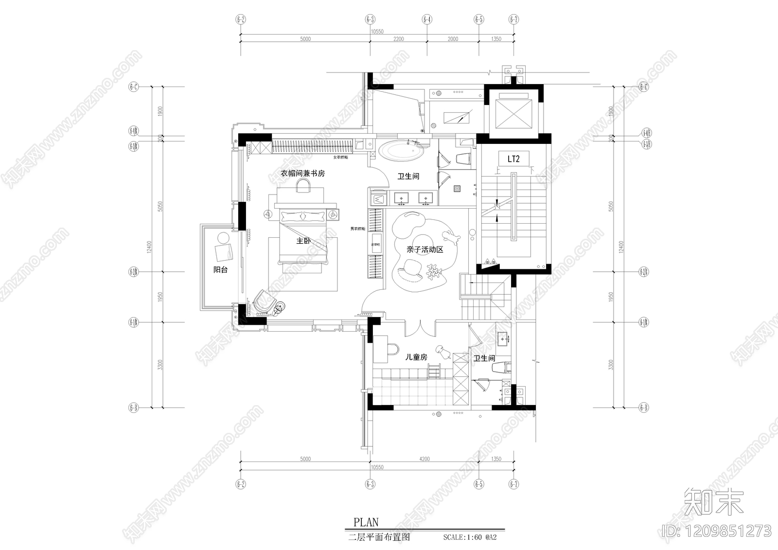 别墅cad施工图下载【ID:1209851273】