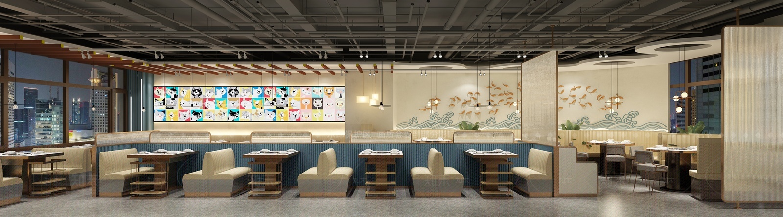 火锅店3D模型下载【ID:1209855043】