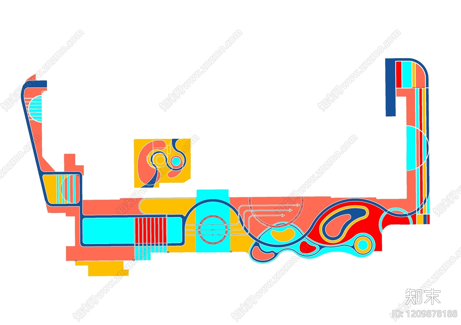 现代幼儿园施工图下载【ID:1209878188】