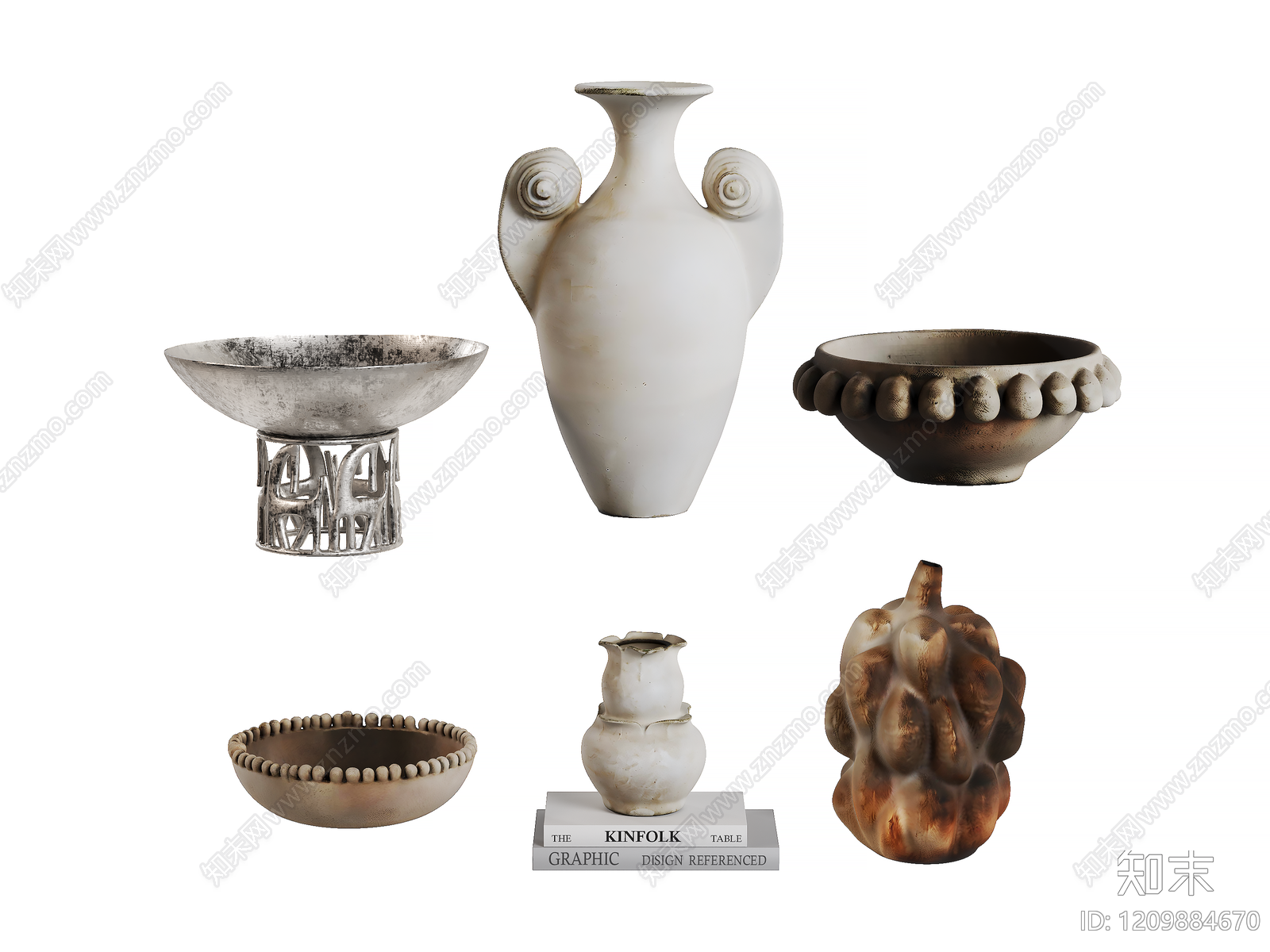 侘寂风罐子3D模型下载【ID:1209884670】