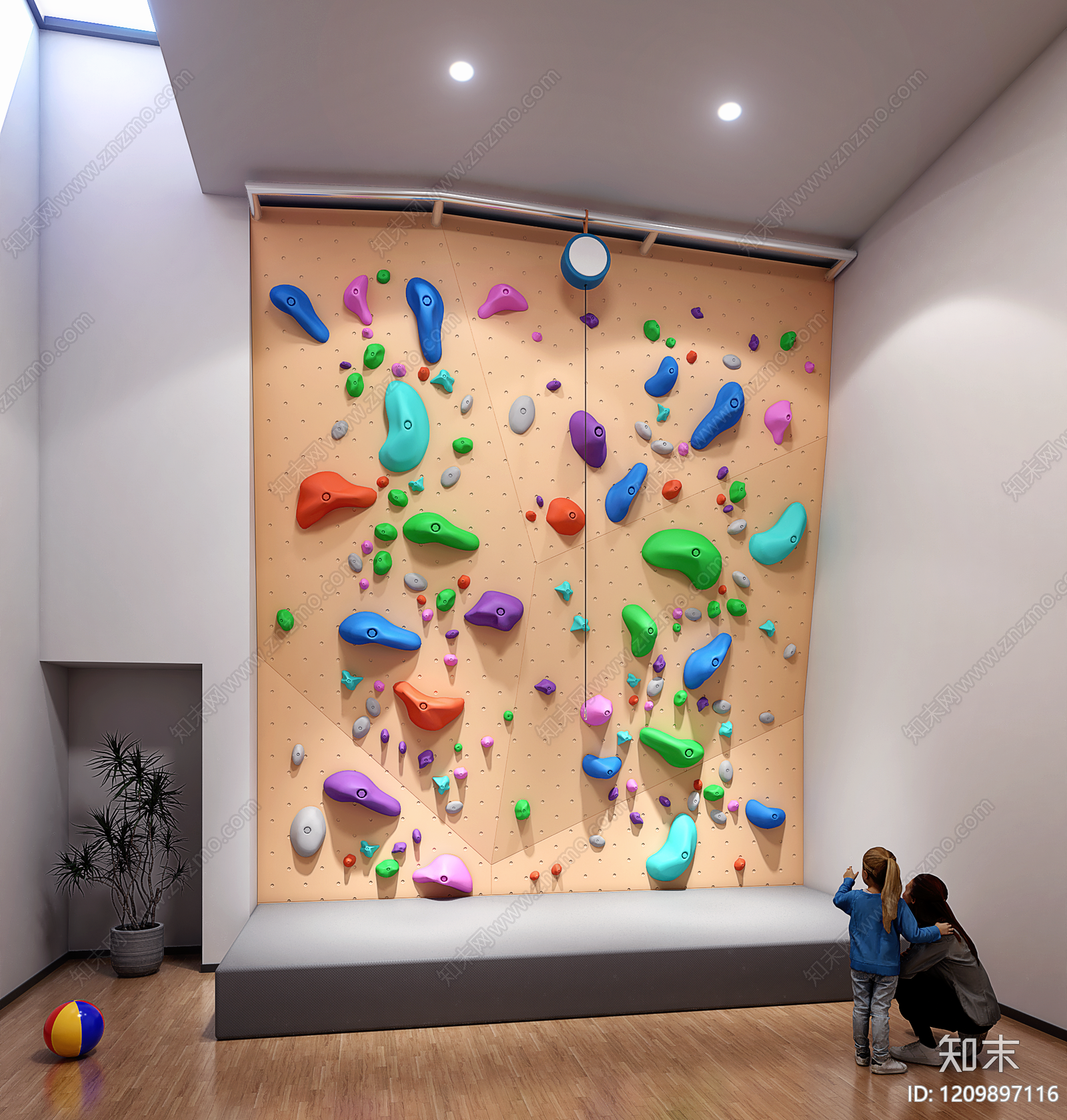 现代简约运动空间3D模型下载【ID:1209897116】